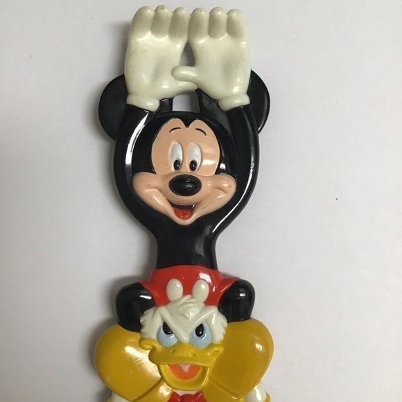 Disney Parks Back Scratcher Totem Pole Goofy Donald & Mickey Classic 15" Vintage - Picture 7 of 16